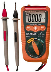 Extech - DM220, CAT IV, 600 VAC/VDC, Digital Auto Ranging Multimeter - 40 mOhm, Measures Voltage, Current, Frequency, Resistance - Apex Tool & Supply