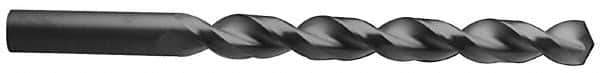 Hertel - 25/64" 135° Solid Carbide Jobber Drill - Right Hand Cut, Parabolic Flute, 4-1/2" OAL, Split Point - Apex Tool & Supply