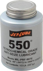 Jet-Lube - 0.5 Lb Can Extreme Pressure Anti-Seize Lubricant - Molybdenum Disulfide, -65 to 2,400°F, Steel Blue, Water Resistant - Apex Tool & Supply