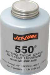 Jet-Lube - 1 Lb Can Extreme Pressure Anti-Seize Lubricant - Molybdenum Disulfide, -65 to 2,400°F, Steel Blue, Water Resistant - Apex Tool & Supply