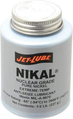 Jet-Lube - 0.5 Lb Can Extreme Temperature Anti-Seize Lubricant - Nickel, -65 to 2,600°F, Gray, Nuclear Grade - Apex Tool & Supply