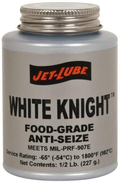Jet-Lube - 1 Lb Can General Purpose Anti-Seize Lubricant - Aluminum, -65 to 1,800°F, White, Food Grade, Water Resistant - Apex Tool & Supply
