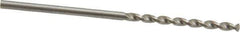 Walter-Titex - 1/16" 130° High Speed Steel Jobber Drill - Oxide Finish, Right Hand Cut, Parabolic Flute, Straight Shank, 1-11/16" OAL, Standard Point - Apex Tool & Supply