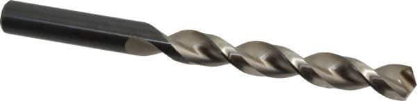Walter-Titex - 9/16" 130° High Speed Steel Jobber Drill - Oxide Finish, Right Hand Cut, Parabolic Flute, Straight Shank, 6-5/8" OAL, Standard Point - Apex Tool & Supply