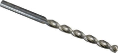 Walter-Titex - #4 130° High Speed Steel Jobber Drill - Oxide Finish, Right Hand Cut, Parabolic Flute, Straight Shank, 3-21/32" OAL, Standard Point - Apex Tool & Supply