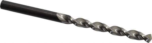 Walter-Titex - #5 130° High Speed Steel Jobber Drill - Oxide Finish, Right Hand Cut, Parabolic Flute, Straight Shank, 3-3/8" OAL, Standard Point - Apex Tool & Supply
