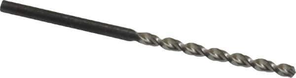 Walter-Titex - #40 130° High Speed Steel Jobber Drill - Oxide Finish, Right Hand Cut, Parabolic Flute, Straight Shank, 2-1/4" OAL, Standard Point - Apex Tool & Supply
