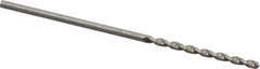 Walter-Titex - #56 130° High Speed Steel Jobber Drill - Bright Finish, Right Hand Cut, Parabolic Flute, Straight Shank, 38mm OAL, Standard Point - Apex Tool & Supply