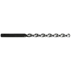 Interstate - 19/32" 135° Parabolic Flute High Speed Steel Taper Length Drill Bit - Apex Tool & Supply