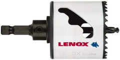 Lenox - 2-9/16" Diam, 1-1/2" Cutting Depth, Hole Saw - Bi-Metal Saw, Toothed Edge - Apex Tool & Supply