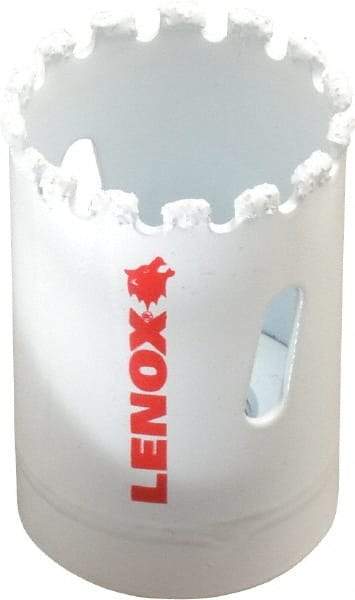 Lenox - 1-3/8" Diam, 1-5/8" Cutting Depth, Hole Saw - Carbide Grit Saw, Gulleted Edge - Apex Tool & Supply