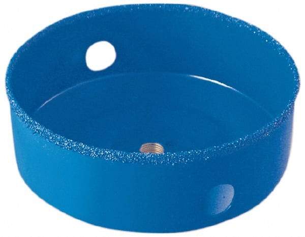 Lenox - 6-3/8" Diam, 1-1/2" Cutting Depth, Hole Saw - Carbide Grit Saw, Continuous Edge - Apex Tool & Supply