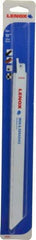 Lenox - 10" Long x 3/4" Thick, Carbide Reciprocating Saw Blade - Straight Profile, Continuous Edge, Universal Shank - Apex Tool & Supply