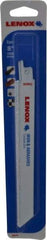 Lenox - 8" Long x 3/4" Thick, Carbide Reciprocating Saw Blade - Straight Profile, Continuous Edge, Universal Shank - Apex Tool & Supply