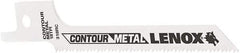 Lenox - 3-5/8" Long x 5/16" Thick, Bi-Metal Reciprocating Saw Blade - Tapered Profile, 18 TPI, Toothed Edge, Universal Shank - Apex Tool & Supply
