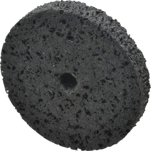 3M - 3" Diam, 1/2" Face Width, 3/8" Center Hole, Very Coarse Grade, Silicon Carbide Deburring Wheel - Unitized, Hard Density 7 Grade, 14,100 RPM - Apex Tool & Supply