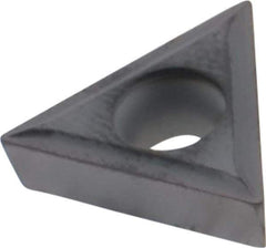 Kennametal - TCMT32.51 LF Grade KC5010 Carbide Turning Insert - TiAlN Finish, 60° Triangle, 3/8" Inscr Circle, 5/32" Thick, 1/64" Corner Radius - Apex Tool & Supply