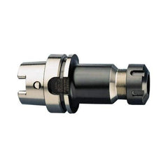 HAIMER - 0.04" to 0.63" Capacity, 6.3" Projection, HSK100A Hollow Taper, ER25 Collet Chuck - 0.0001" TIR - Exact Industrial Supply