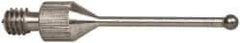 SPI - #4-48, 0.2810" Ball Diam, Chrome Alloy Steel Ball Contact Point - 0.281" Contact Point Length, Use with Dial Indicators - Apex Tool & Supply