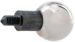 SPI - #4-48, 0.3430" Ball Diam, Chrome Alloy Steel Ball Contact Point - 0.343" Contact Point Length, Use with Dial Indicators - Apex Tool & Supply