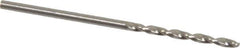 Walter-Titex - 1.7mm 130° Cobalt Jobber Drill - Bright Finish, Right Hand Cut, Parabolic Flute, Straight Shank, 1-11/16" OAL, Split Point - Apex Tool & Supply