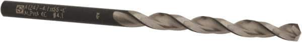Walter-Titex - 4.1mm 130° Cobalt Jobber Drill - Oxide Finish, Right Hand Cut, Parabolic Flute, Straight Shank, 2-15/16" OAL, Split Point - Apex Tool & Supply