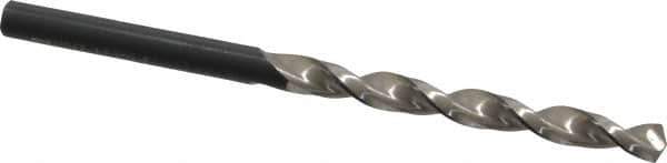 Walter-Titex - 4.5mm 130° Cobalt Jobber Drill - Oxide Finish, Right Hand Cut, Parabolic Flute, Straight Shank, 3-5/32" OAL, Split Point - Apex Tool & Supply