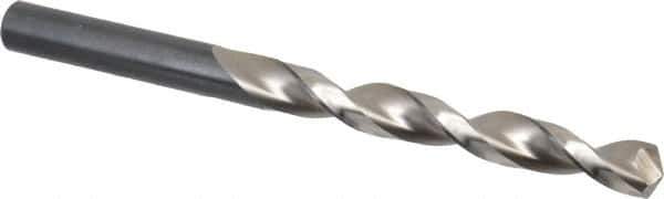 Walter-Titex - 10.8mm 130° Cobalt Jobber Drill - Oxide Finish, Right Hand Cut, Parabolic Flute, Straight Shank, 5-19/32" OAL, Split Point - Apex Tool & Supply