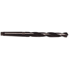 Hertel - 1-37/64", 5MT 118° Point High Speed Steel Taper Shank Drill Bit - Apex Tool & Supply