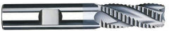 SGS - 1" Diam, Coarse Pitch, 1-3/4" LOC, 5 Flute Solid Carbide 0.06" Corner Radius Roughing End Mill - TiCN Finish, 4" OAL, 1" Shank Diam, Single End, Centercutting, 30° Helix - Apex Tool & Supply
