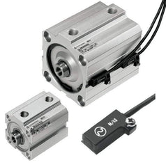 Norgren - 4" Stroke x 2-1/2" Bore Double Acting Air Cylinder - 1/4 Port, 7/16-20 Rod Thread, 145 Max psi, 23 to 176°F - Apex Tool & Supply