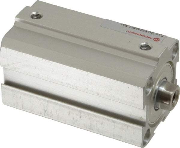Norgren - 1-1/2" Stroke x 1" Bore Double Acting Air Cylinder - 10-32 Port, 1/4-28 Rod Thread, 145 Max psi, 23 to 176°F - Apex Tool & Supply