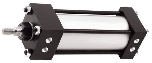 Norgren - 4" Stroke x 2" Bore Single Acting Air Cylinder - 3/8 Port, 7/16-20 Rod Thread, 250 Max psi, -20 to 200°F - Apex Tool & Supply