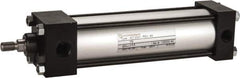 Norgren - 6" Stroke x 2" Bore Single Acting Air Cylinder - 3/8 Port, 7/16-20 Rod Thread, 250 Max psi, -20 to 200°F - Apex Tool & Supply