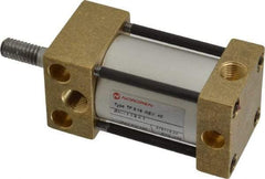 Norgren - 1" Stroke x 1-1/8" Bore Single Acting Air Cylinder - 1/8 Port, 5/16-18 Rod Thread, 150 Max psi, -20 to 200°F - Apex Tool & Supply