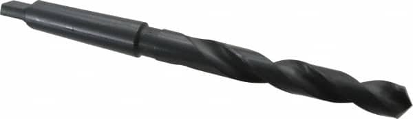 Interstate - 27/32", 3MT 118° Point High Speed Steel Taper Shank Drill Bit - Apex Tool & Supply