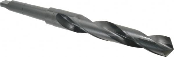 Interstate - 1-1/4", 3MT 118° Point High Speed Steel Taper Shank Drill Bit - Apex Tool & Supply