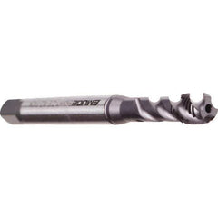 Emuge - 5/16-24 UNF 3 Flute 2B Bottoming Spiral Flute Tap - Cobalt, TiCN Finish, 3.543" OAL, Right Hand Flute, Right Hand Thread, Series Enorm - Apex Tool & Supply