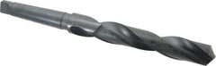 Interstate - 1-15/32", 4MT 118° Point High Speed Steel Taper Shank Drill Bit - Oxide Finish, 7-5/8" Flute Length, 13-1/2" OAL, Spiral Flute - Apex Tool & Supply