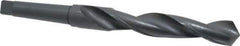 Interstate - 1-1/2", 4MT 118° Point High Speed Steel Taper Shank Drill Bit - Oxide Finish, 7-7/8" Flute Length, 15" OAL, Spiral Flute - Apex Tool & Supply