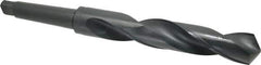 Interstate - 1-45/64", 4MT 118° Point High Speed Steel Taper Shank Drill Bit - Oxide Finish, 10-1/8" Flute Length, 15-3/4" OAL, Spiral Flute - Apex Tool & Supply