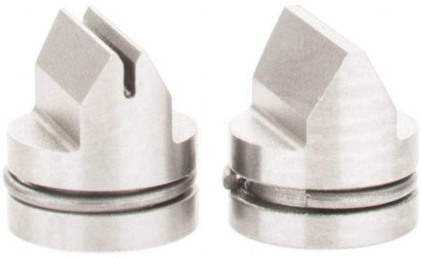SPI - Chrome Caliper Inside & Outside Diameter Attachment - 2 Pieces, 1 to 1.5mm Pitch, For Use with 6" Dial or Electronic Calipers - Apex Tool & Supply
