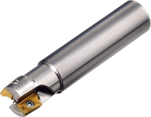 Sumitomo - 8 Inserts, 63mm Cut Diam, 22mm Arbor Diam, Indexable Square-Shoulder Face Mill - 0/90° Lead Angle, 40mm High, AX.T 1235 Insert Compatibility, Through Coolant, Series WaveMill - Apex Tool & Supply