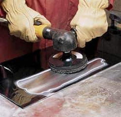 3M - 4-1/2" Diam, Silicon Carbide Hook & Loop Disc - Very Coarse Grade, Nonwoven, - Apex Tool & Supply