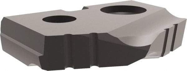 Allied Machine and Engineering - 7/16" Diam x 3/32" Thick, Seat Code Z, 132° Included Angle Spade Drill Insert - Diamond Coated, Carbide, Series T-A - Apex Tool & Supply