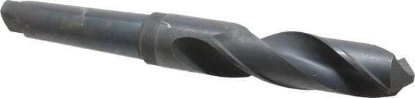 Interstate - 2-3/32", 5MT 118° Point High Speed Steel Taper Shank Drill Bit - Oxide Finish, 10-1/4" Flute Length, 17-3/8" OAL, Spiral Flute - Apex Tool & Supply