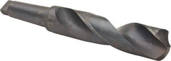 Interstate - 2-7/32", 5MT 118° Point High Speed Steel Taper Shank Drill Bit - Oxide Finish, 9-1/4" Flute Length, 16-5/8" OAL, Spiral Flute - Apex Tool & Supply