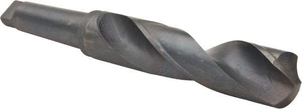 Interstate - 2-1/4", 5MT 118° Point High Speed Steel Taper Shank Drill Bit - Oxide Finish, 9-1/4" Flute Length, 16-5/8" OAL, Spiral Flute - Apex Tool & Supply