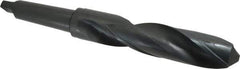Interstate - 2-11/32", 5MT 118° Point High Speed Steel Taper Shank Drill Bit - Oxide Finish, 10-5/8" Flute Length, 18" OAL, Spiral Flute - Apex Tool & Supply