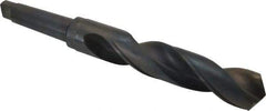 Interstate - 2-13/32", 5MT 118° Point High Speed Steel Taper Shank Drill Bit - Oxide Finish, 11-1/8" Flute Length, 18-1/2" OAL, Spiral Flute - Apex Tool & Supply